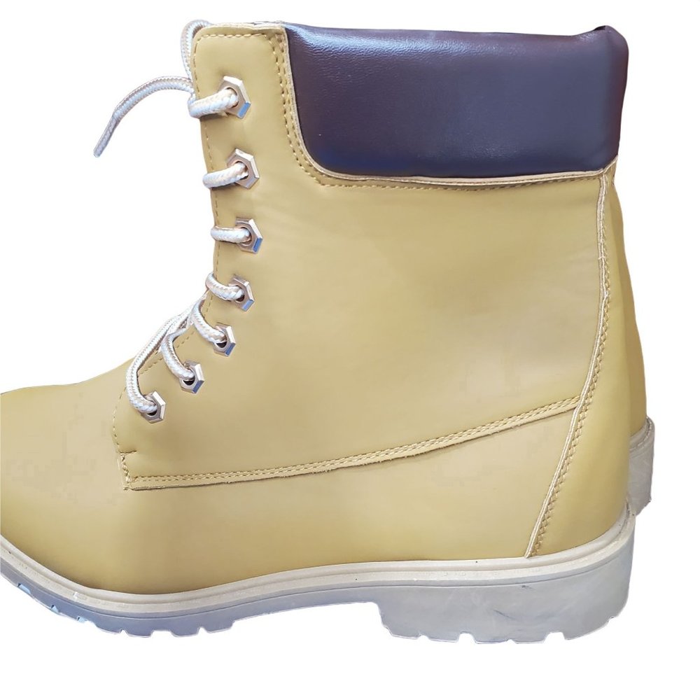 rue21 Camel Combats Lace boots Sz 9 New - Picture 9 of 15